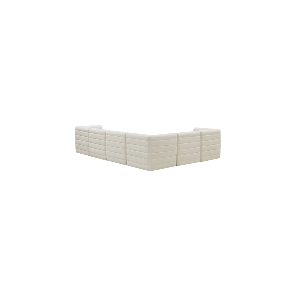 Quincy Cream Velvet Modular Sectional