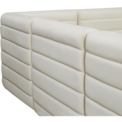 Quincy Cream Velvet Modular Sectional