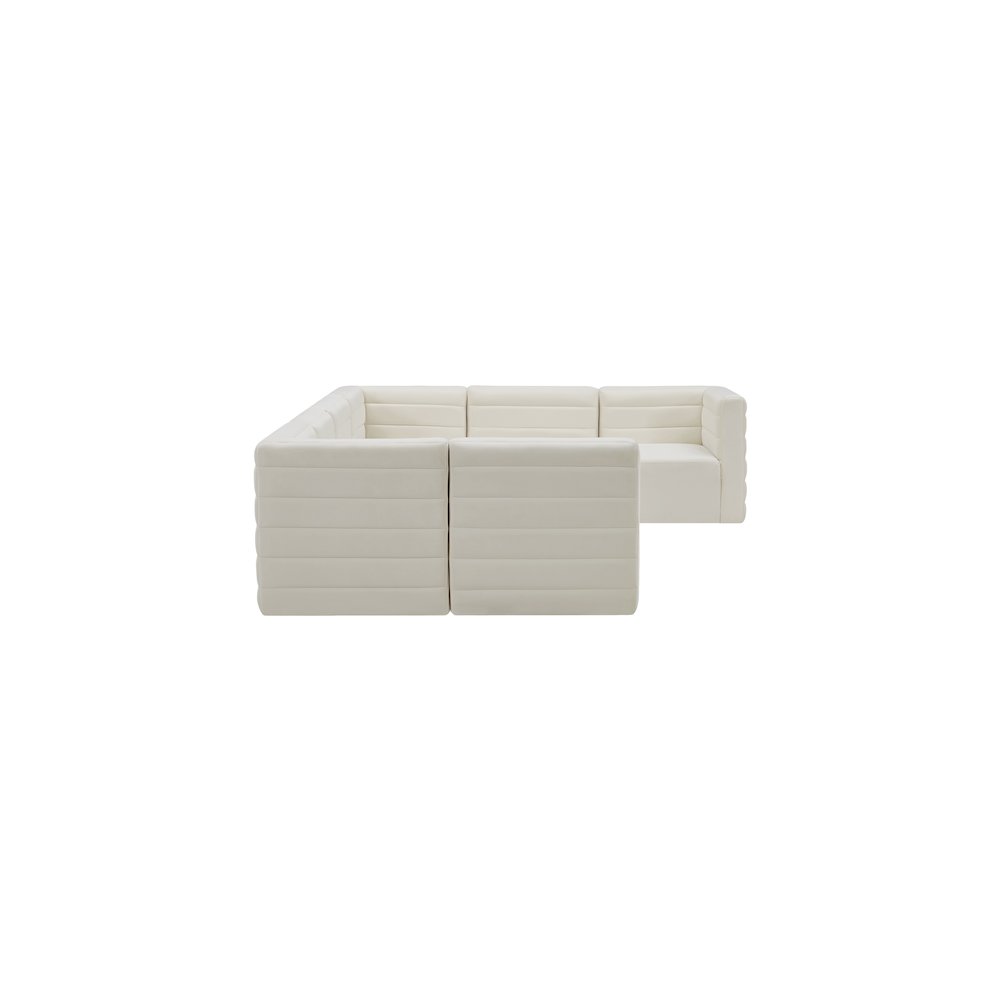 Quincy Cream Velvet Modular Sectional