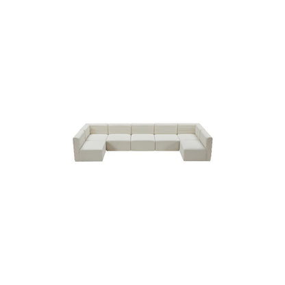 Quincy Cream Velvet Modular Sectional