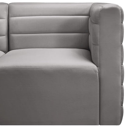Quincy Grey Velvet Modular Sofa