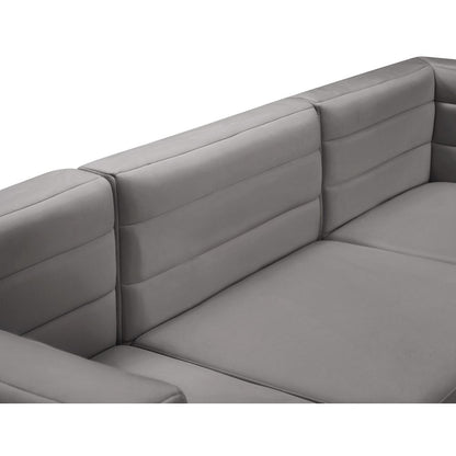 Quincy Grey Velvet Modular Sofa