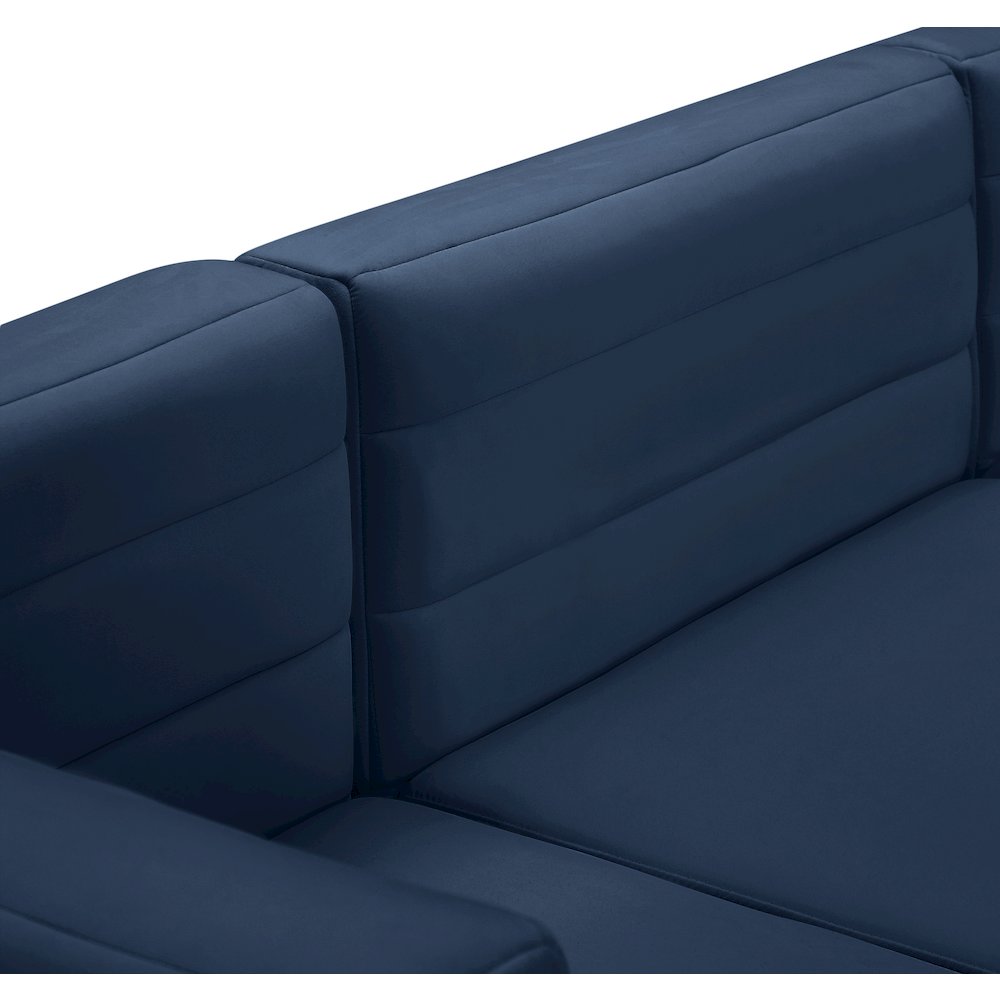 Quincy Navy Velvet Modular Corner Chair