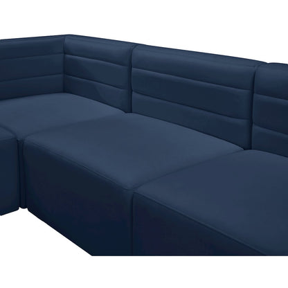Quincy Navy Velvet Modular Sofa