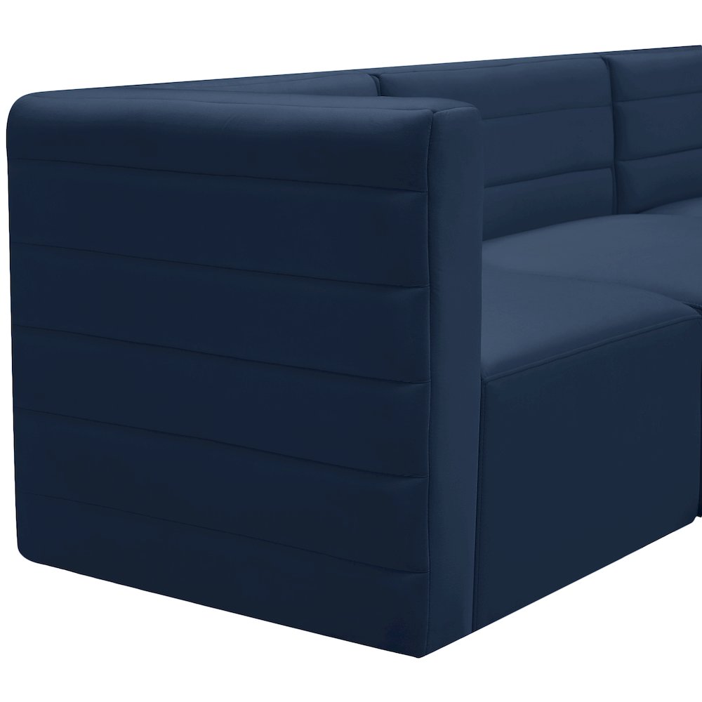 Quincy Navy Velvet Modular Sofa