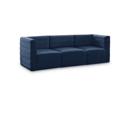 Quincy Navy Velvet Modular Sofa