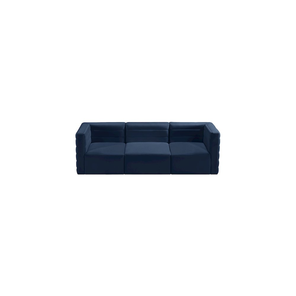 Quincy Navy Velvet Modular Sofa