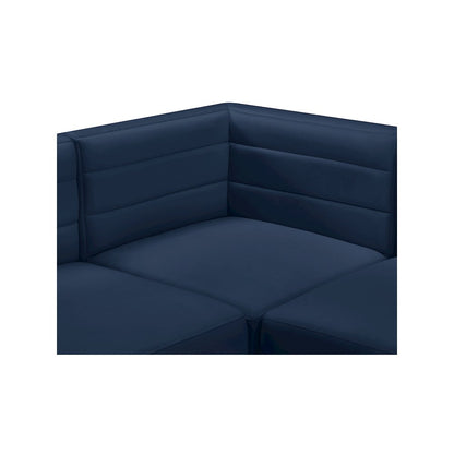 Quincy Navy Velvet Modular Sectional