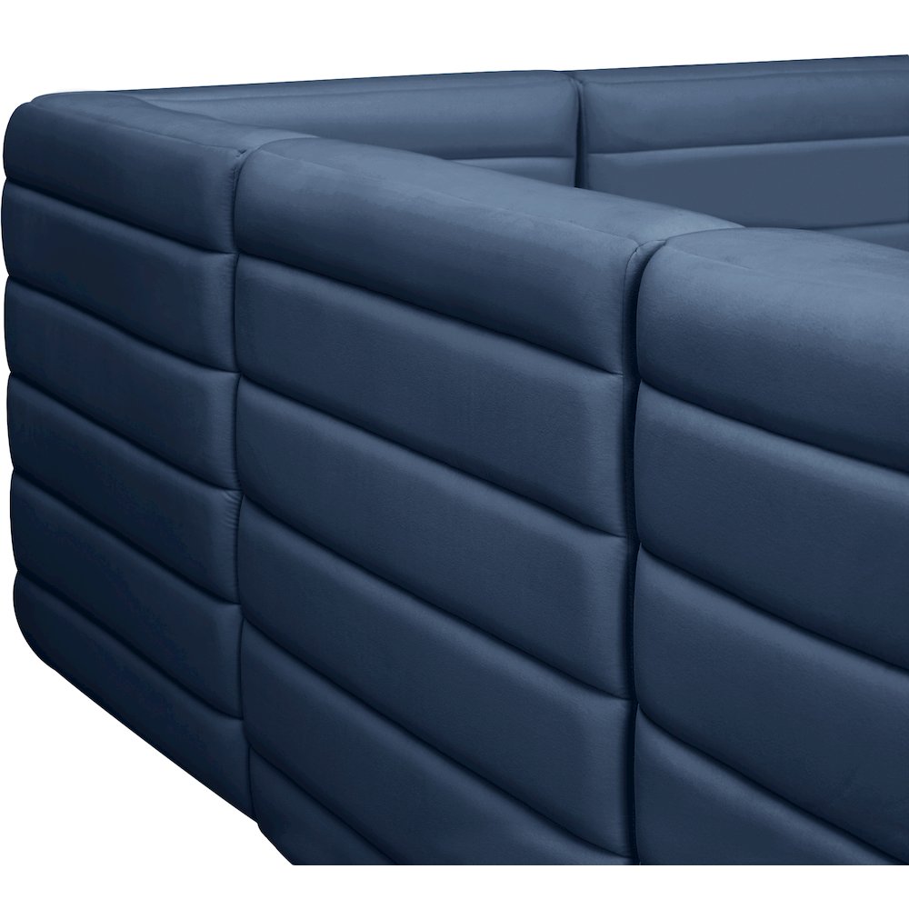 Quincy Navy Velvet Modular Sectional
