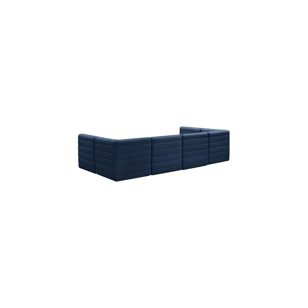 Quincy Navy Velvet Modular Sectional