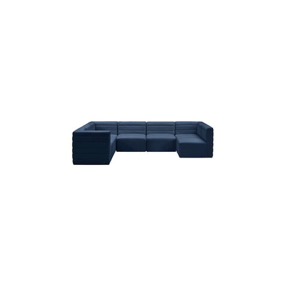Quincy Navy Velvet Modular Sectional