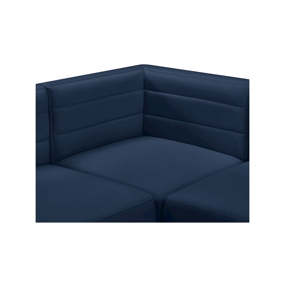 Quincy Navy Velvet Modular Sectional