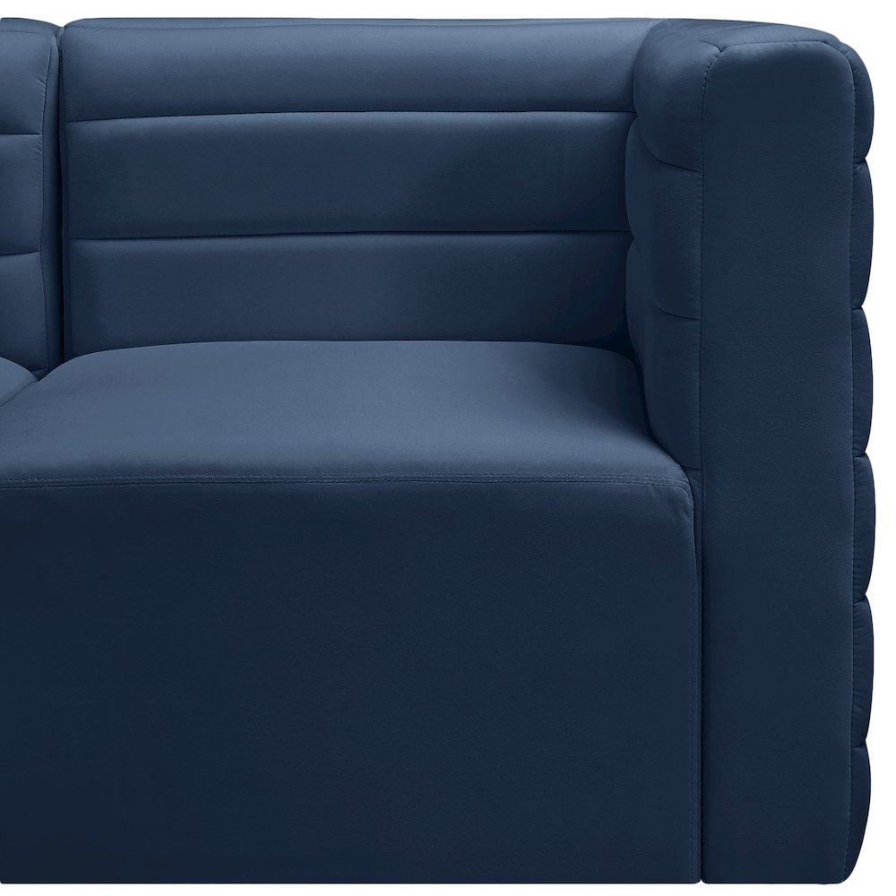 Quincy Navy Velvet Modular Sectional