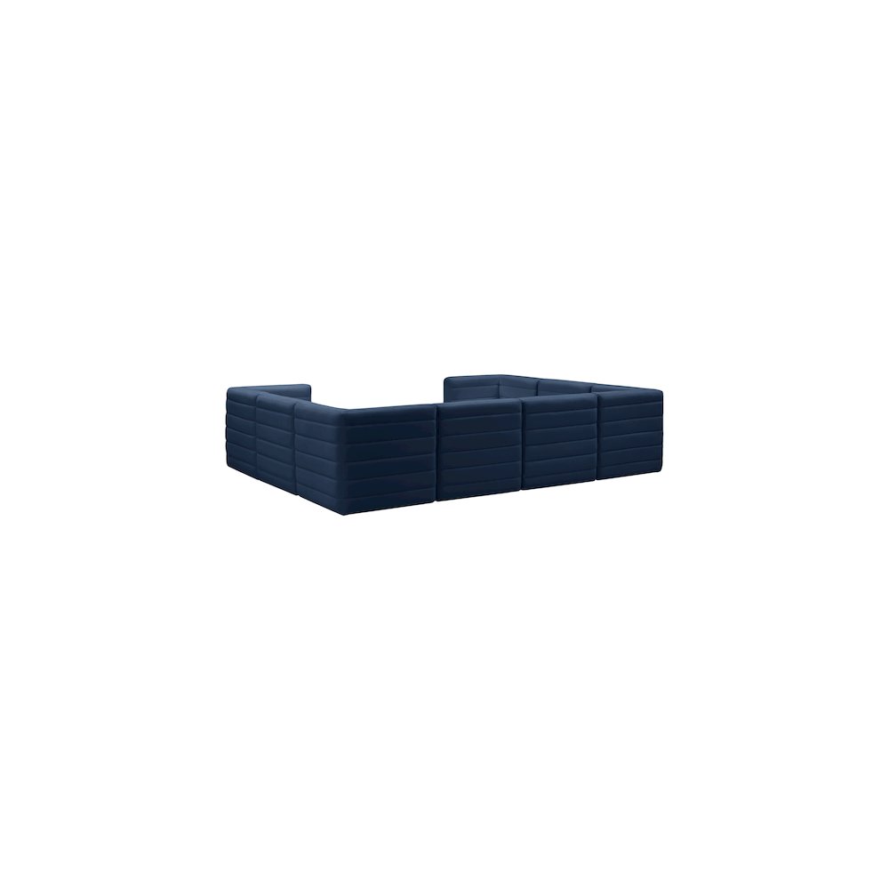 Quincy Navy Velvet Modular Sectional