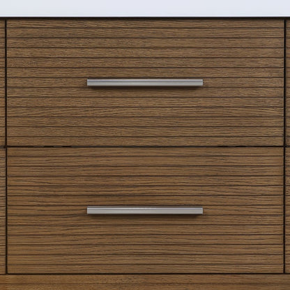 Oakwell 48" Brown Engineered Stone And Solid Wood Bathroom Vanity