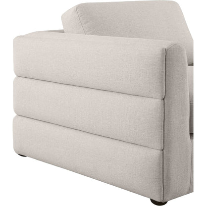 Beckham Beige Durable Linen Textured Fabric Modular Sectional