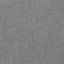 Beckham Grey Durable Linen Textured Fabric Ottoman