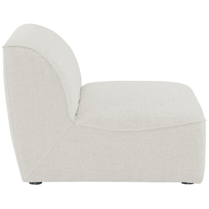 Miramar Cream Durable Linen Textured Armless