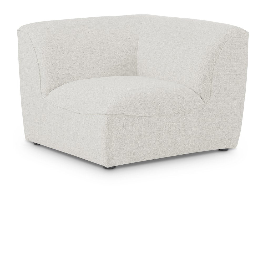 Miramar Cream Durable Linen Textured Corner