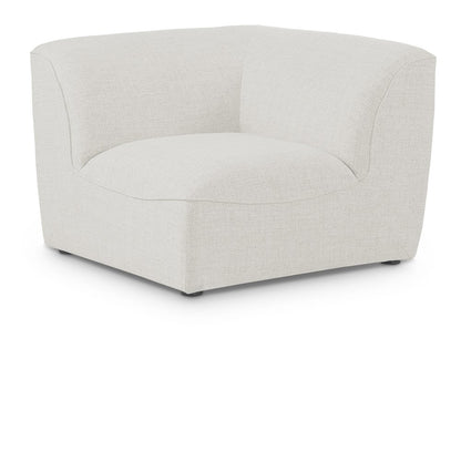 Miramar Cream Durable Linen Textured Corner