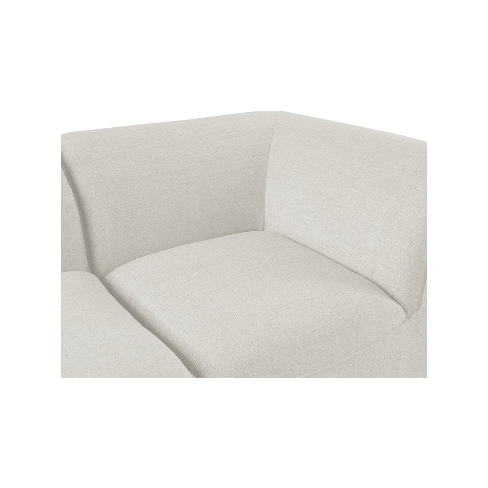 Miramar Cream Durable Linen Textured Corner