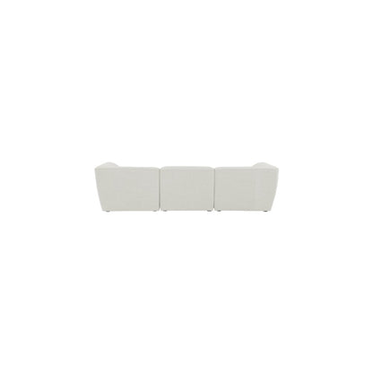 Miramar Cream Durable Linen Textured Modular Sofa
