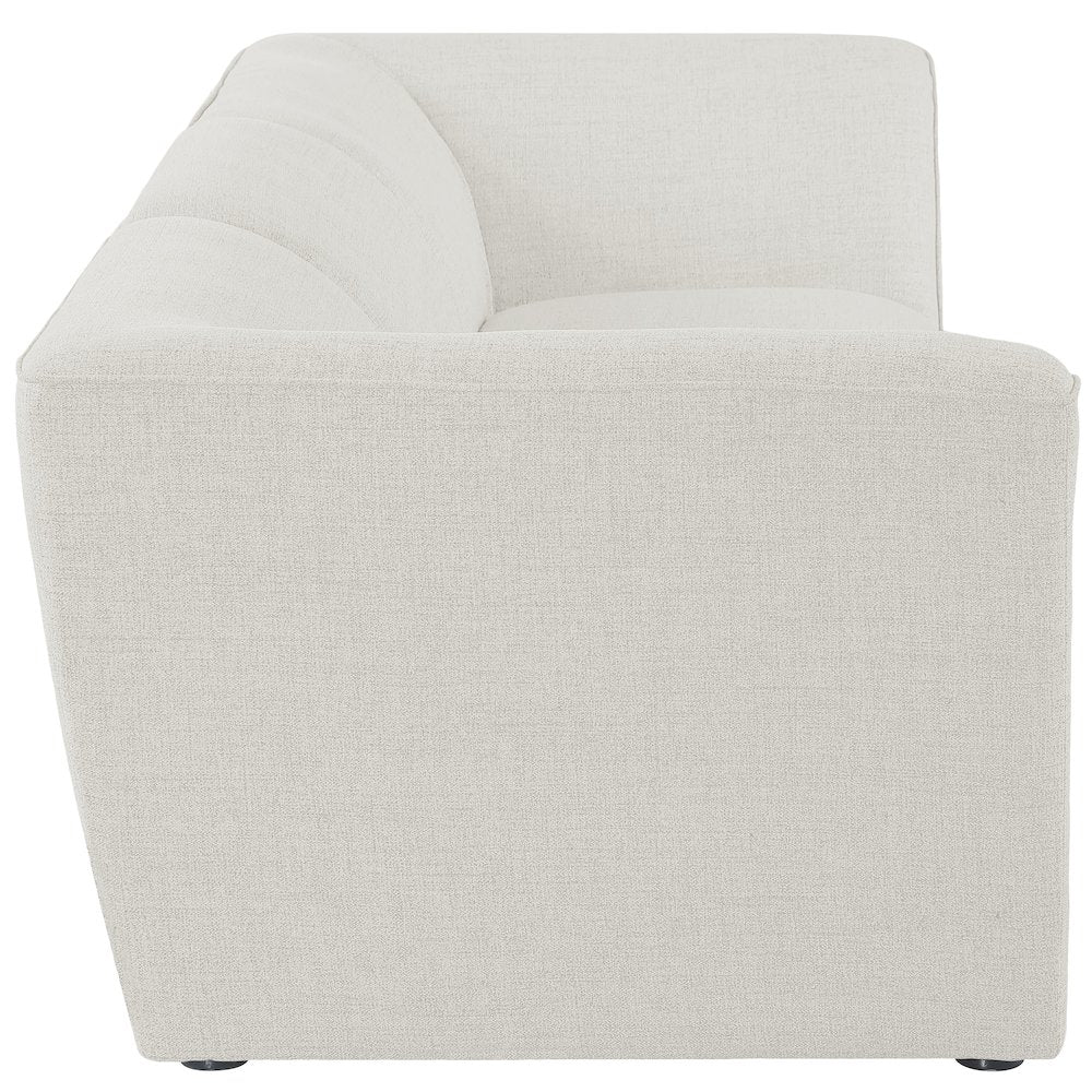 Miramar Cream Durable Linen Textured Modular Sofa