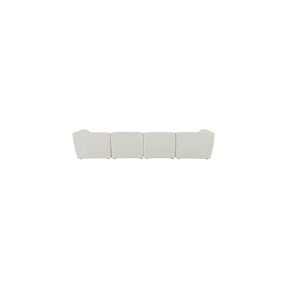 Miramar Cream Durable Linen Textured Modular Sofa