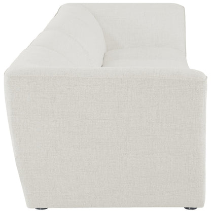 Miramar Cream Durable Linen Textured Modular Sofa