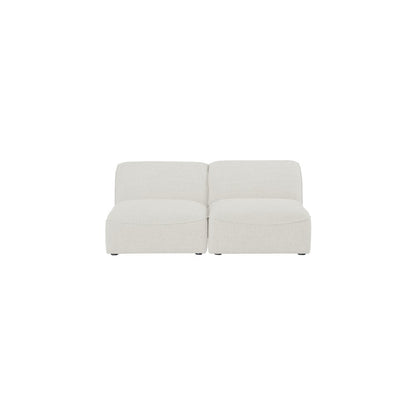 Miramar Cream Durable Linen Textured Modular Sofa