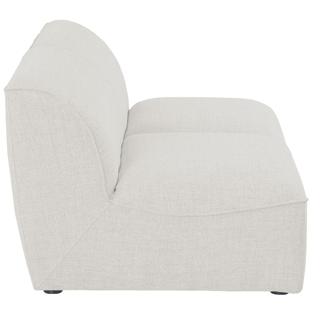 Miramar Cream Durable Linen Textured Modular Sofa