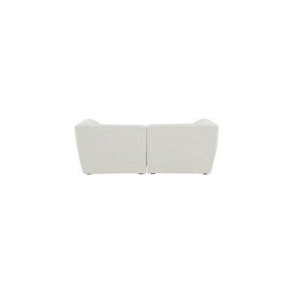 Miramar Cream Durable Linen Textured Modular Sofa