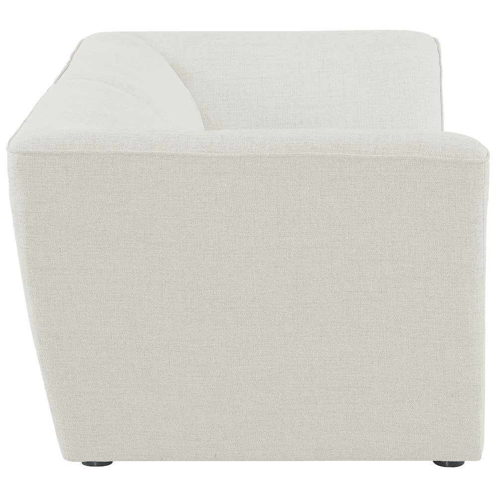 Miramar Cream Durable Linen Textured Modular Sofa