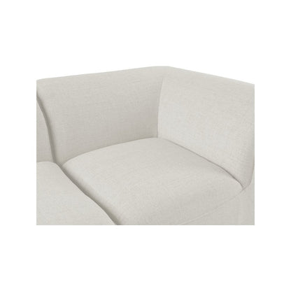 Miramar Cream Durable Linen Textured Modular Sofa