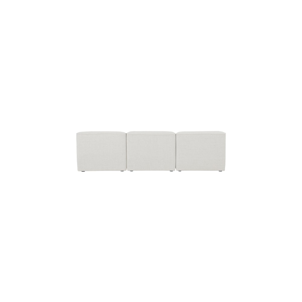 Miramar Cream Durable Linen Textured Modular Sofa