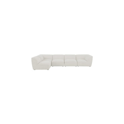 Miramar Cream Durable Linen Textured Modular Sectional