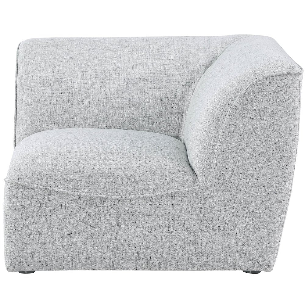 Miramar Grey Durable Linen Textured Corner