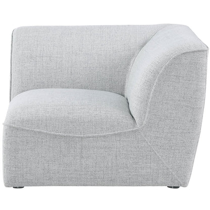 Miramar Grey Durable Linen Textured Corner