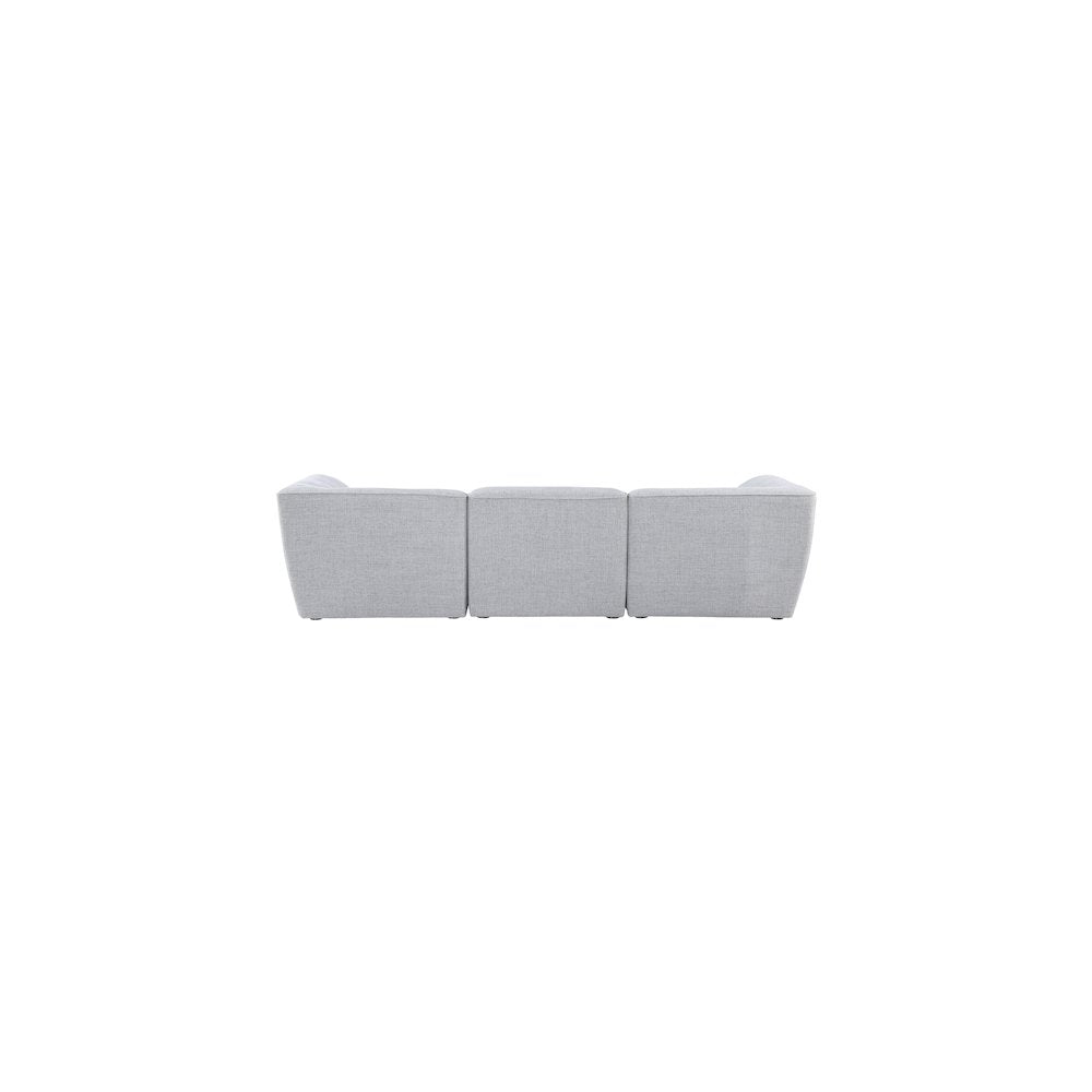 Miramar Grey Durable Linen Textured Modular Sofa
