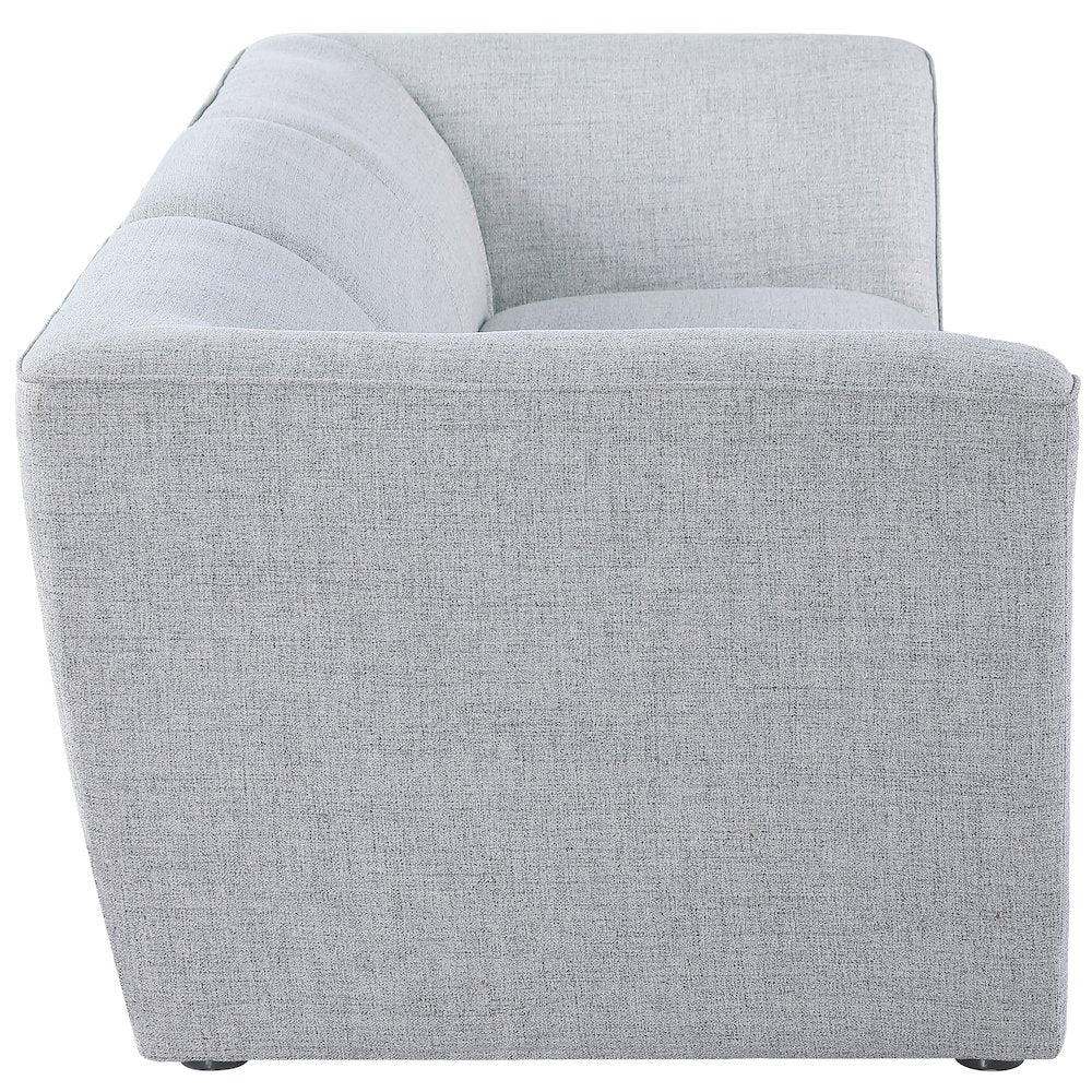 Miramar Grey Durable Linen Textured Modular Sofa
