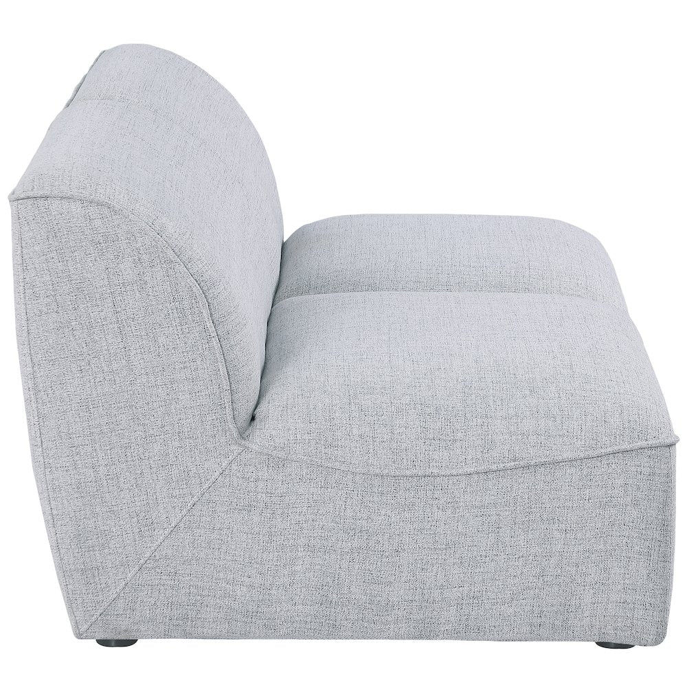 Miramar Grey Durable Linen Textured Modular Sofa