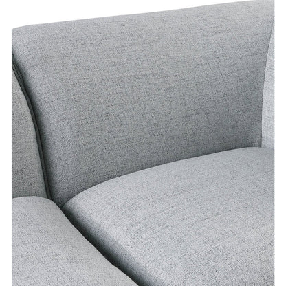 Miramar Grey Durable Linen Textured Modular Sofa