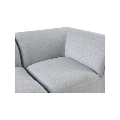 Miramar Grey Durable Linen Textured Modular Sectional