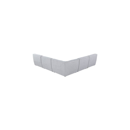 Miramar Grey Durable Linen Textured Modular Sectional