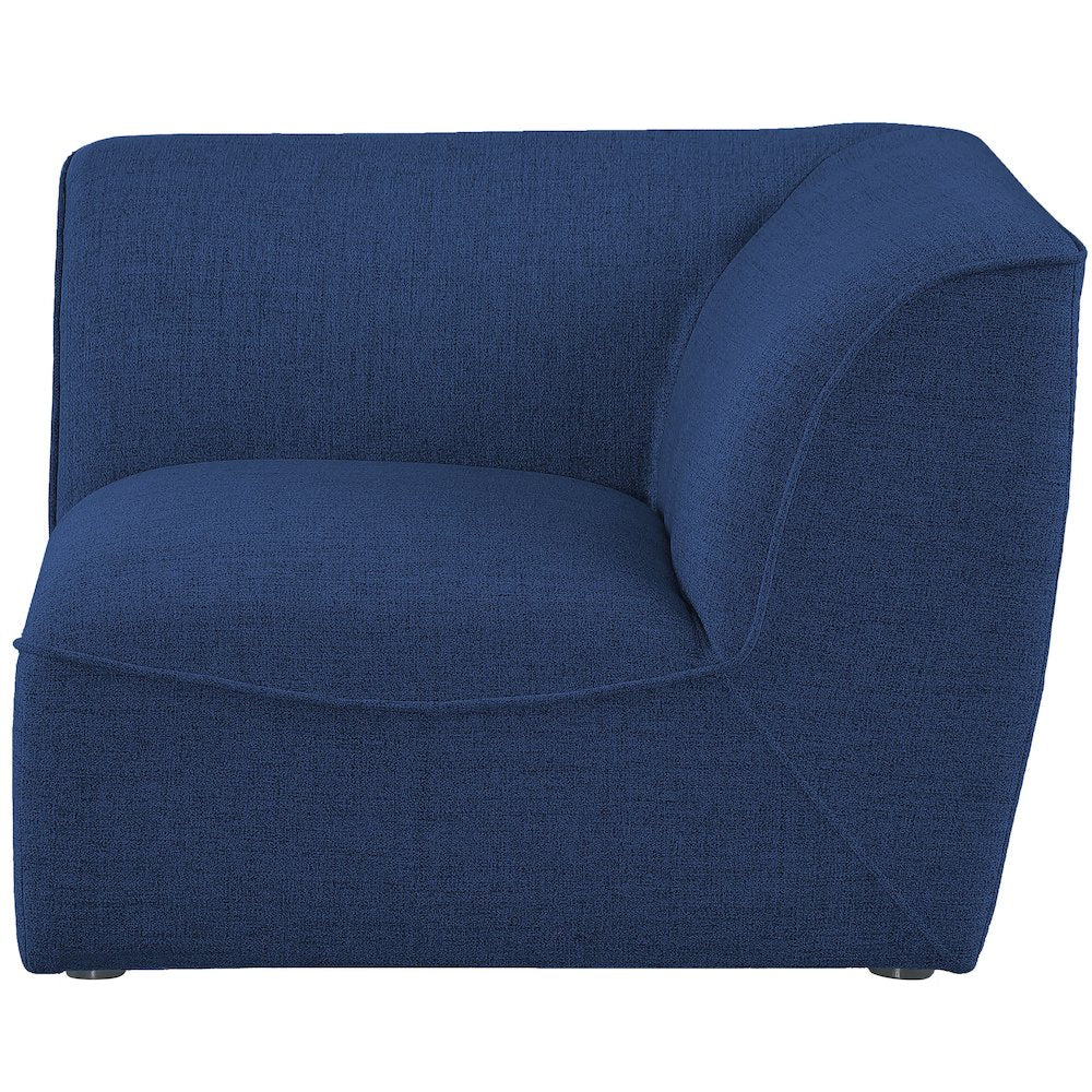 Miramar Navy Durable Linen Textured Corner