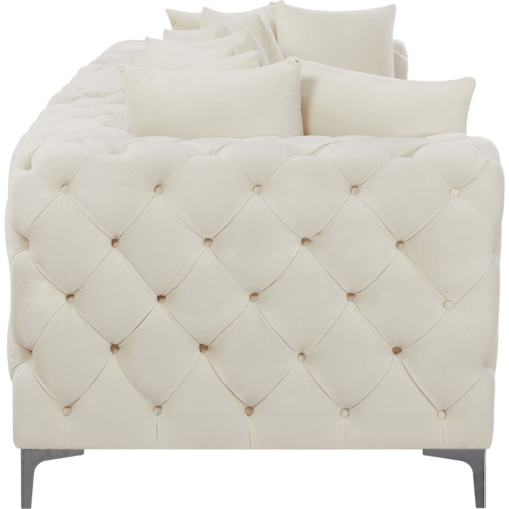 Tremblay Cream Velvet Modular Sofa