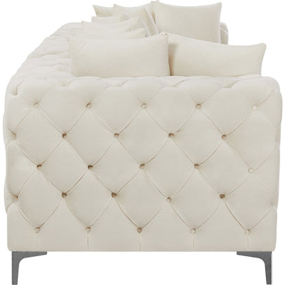Tremblay Cream Velvet Modular Sofa