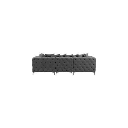 Tremblay Grey Velvet Modular Sofa