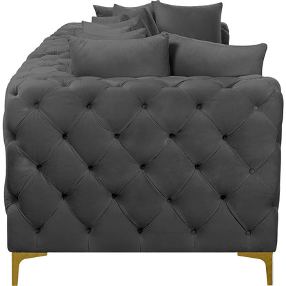 Tremblay Grey Velvet Modular Sofa