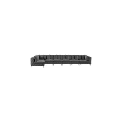 Tremblay Grey Velvet Modular Sectional